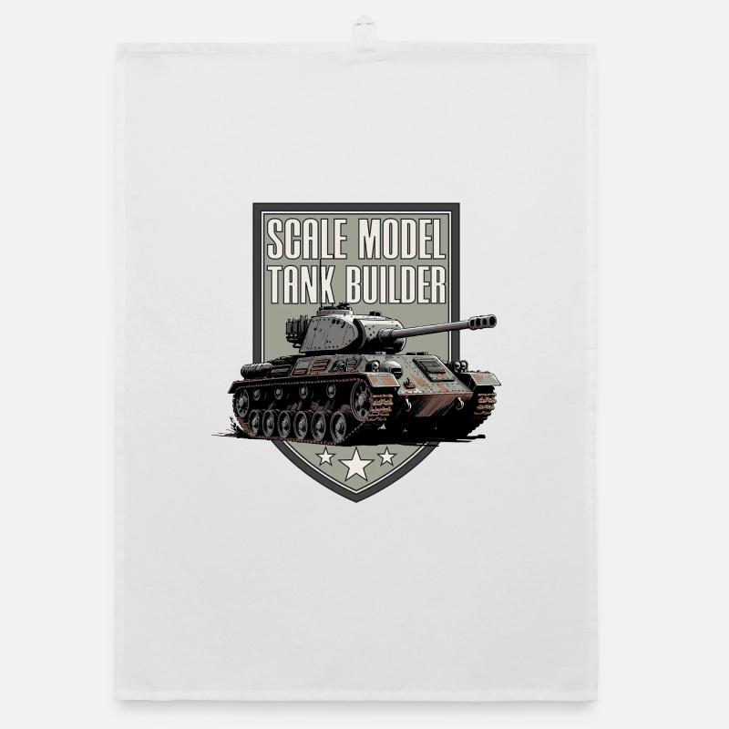 Scale Model Tank Builder Organic dish towel