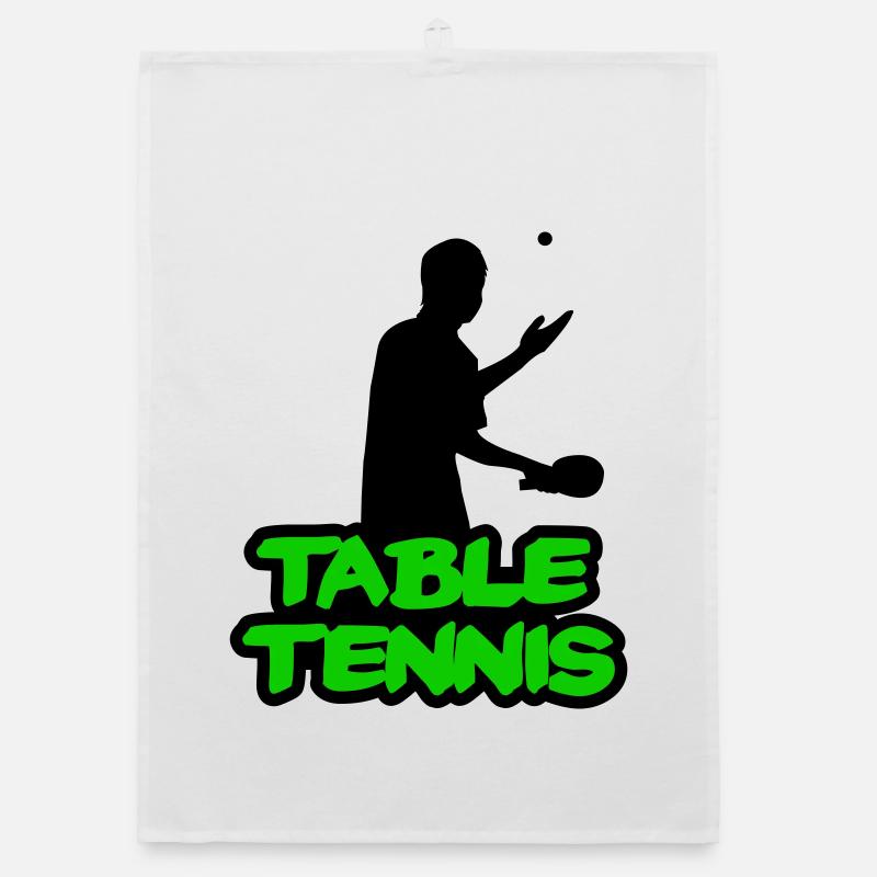Lettrage graffiti néon de tennis de table Torchon bio