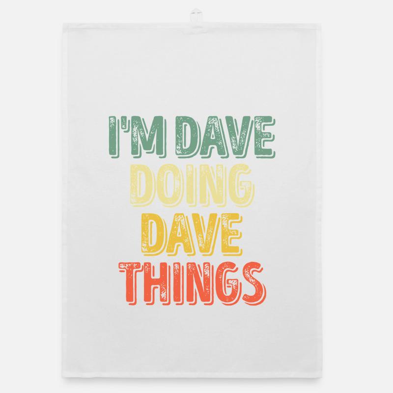 Dave Doing Dave Things Organic dish towel