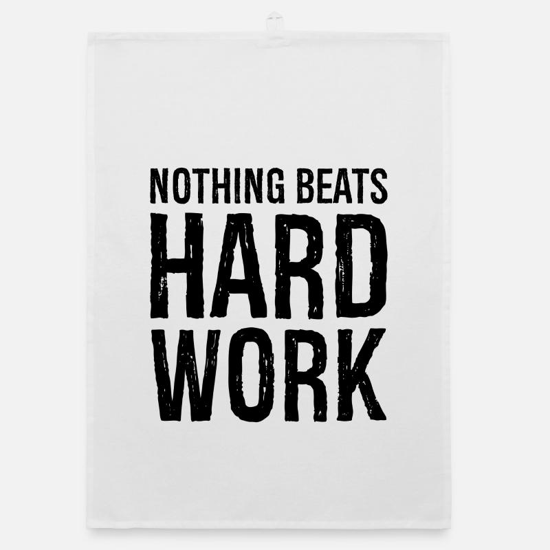 nothing beats hard work Organic dish towel
