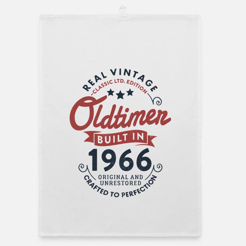 Vintage 1966 Oldtimer 60. Geburtstag Organic Geschirrtuch