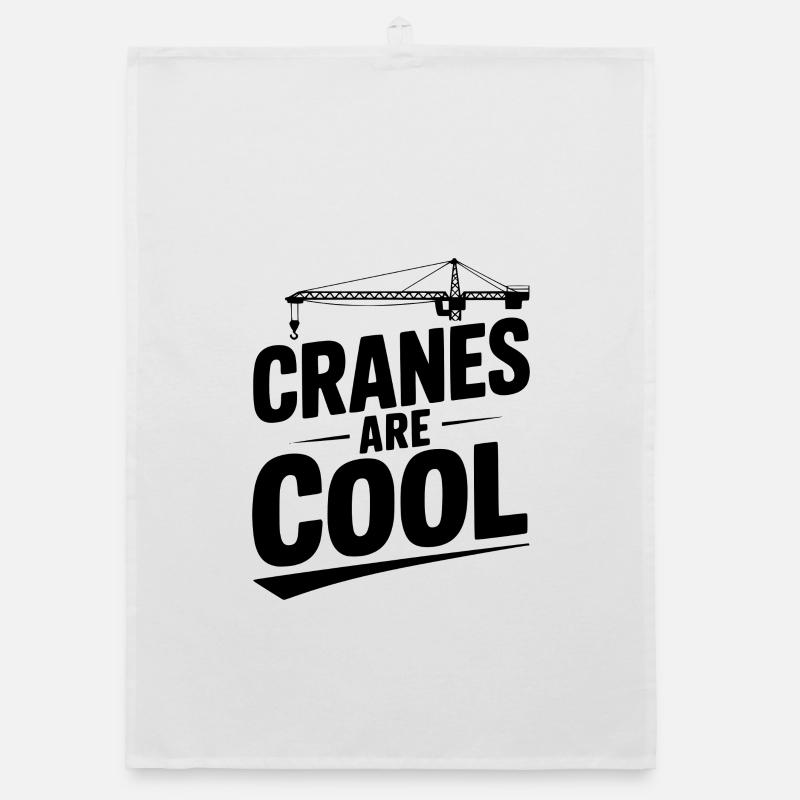 Kraniche sind cool Organic Geschirrtuch