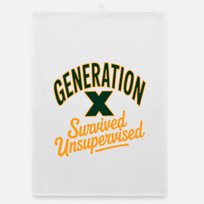 Generation X Survived Unsupervised Organic dish towel