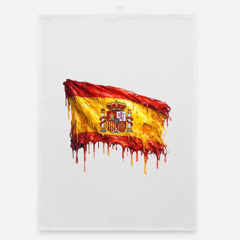 Dribbling de l’art du drapeau espagnol Torchon bio