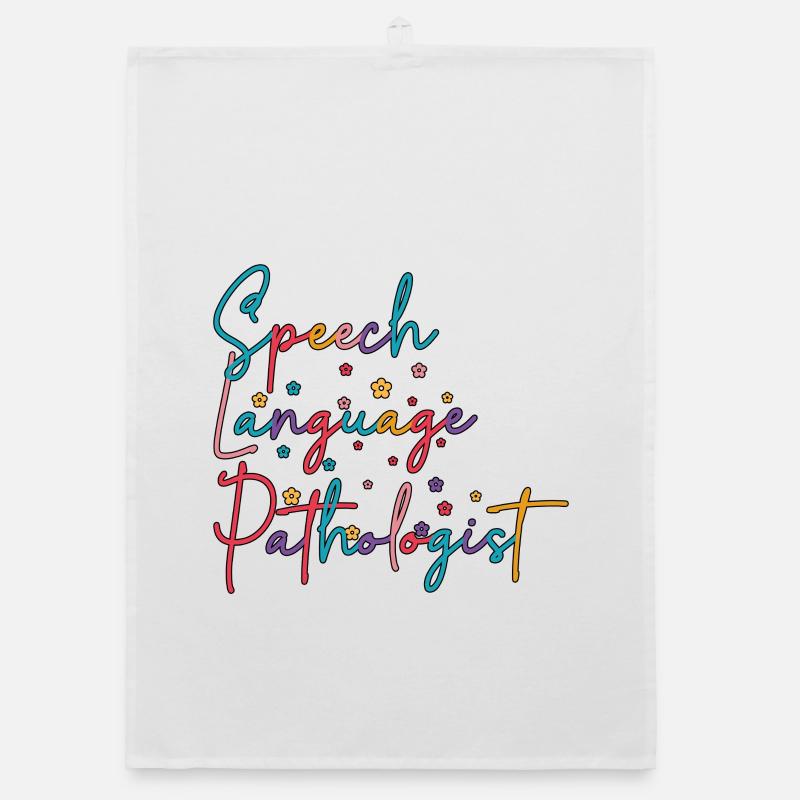 SLP Speech Language Pathologist Organic dish towel