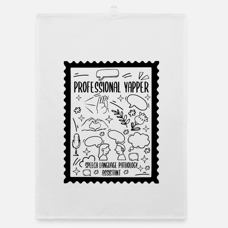 SLP Professional Yapper Pathology Assistant Organic dish towel