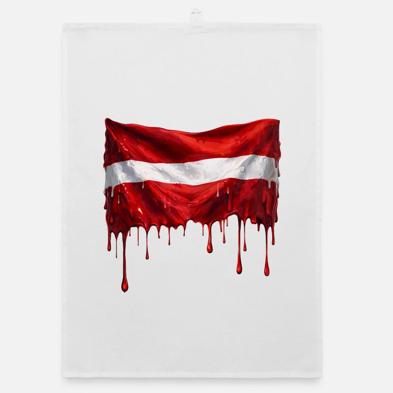 Drapeau letton couleur Torchon bio