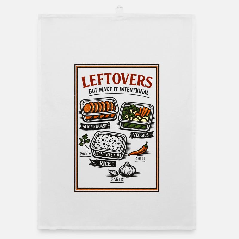 Reste mit Plan | Meal Prep Küche Organic Geschirrtuch