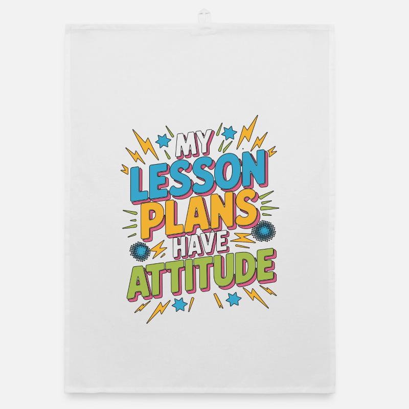 Professeur de lycée Mes plans de cours ont de l’éducation Torchon bio