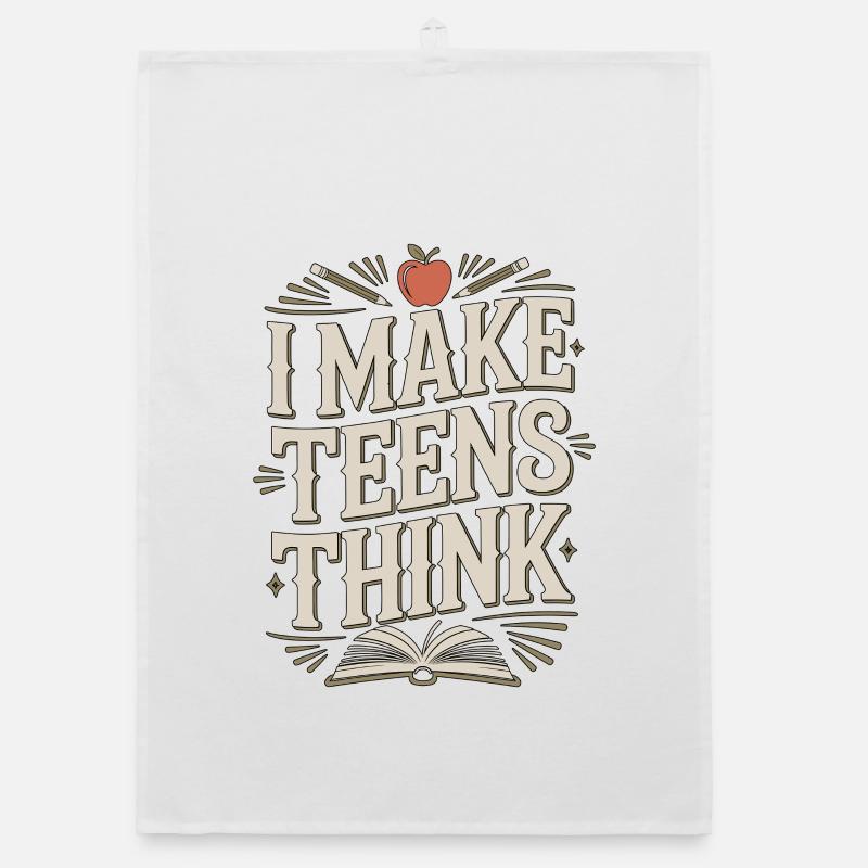 Professeur de lycée Je fais réfléchir les ados à l’éducation Torchon bio