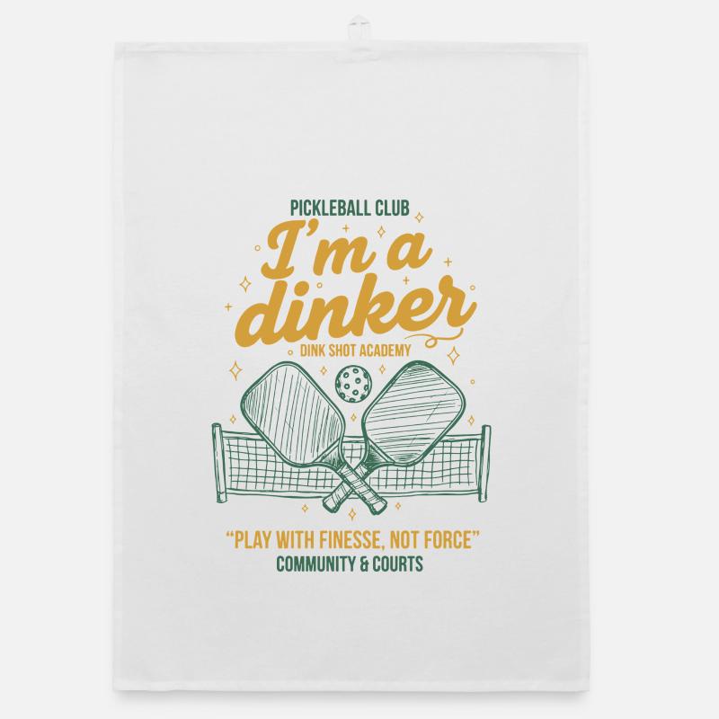 Pickleball-Witzbold Ich bin ein Dinker-Liebling Organic Geschirrtuch