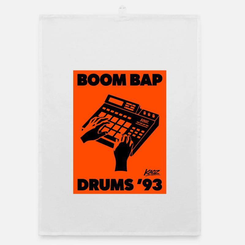 Boom Bap Drums '93 Retro Organic dish towel