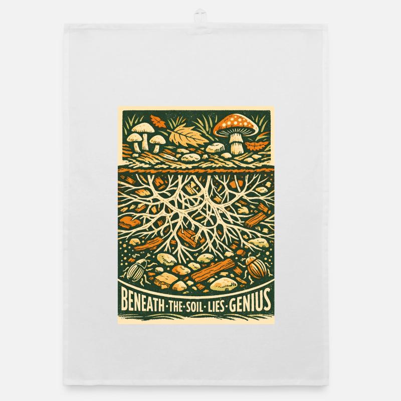 Genius Underground | Mycelium Mycology Organic dish towel