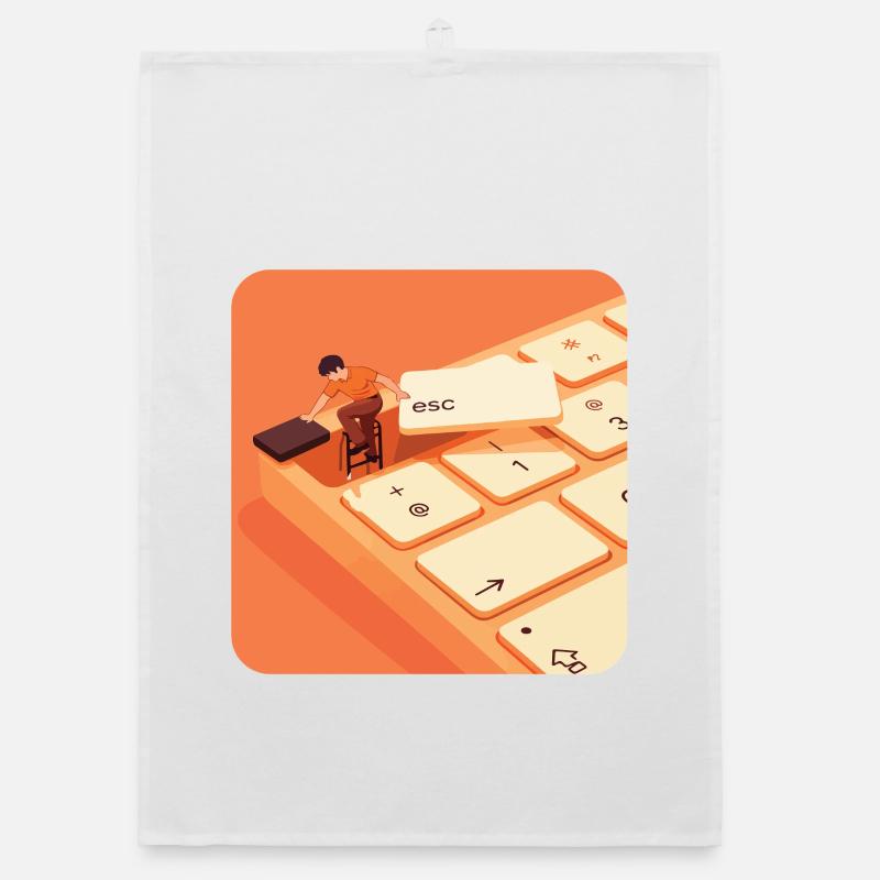 ESC – Work Mode Off Organic dish towel