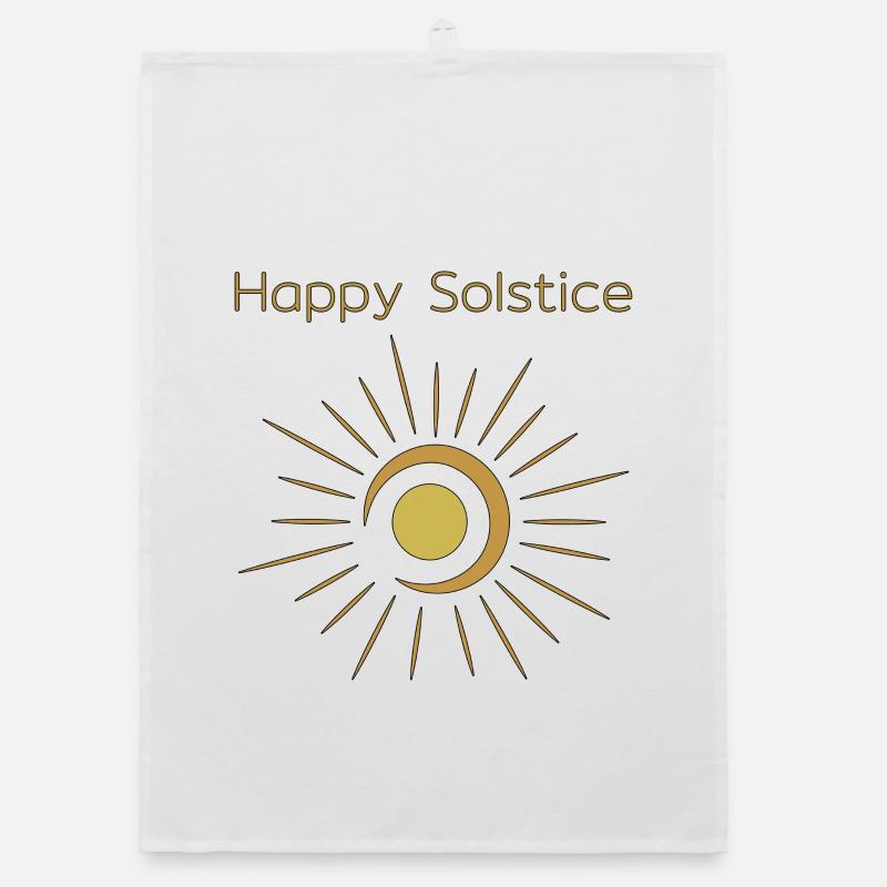 Litha Pagan Solstice d’été Midsommar Torchon bio