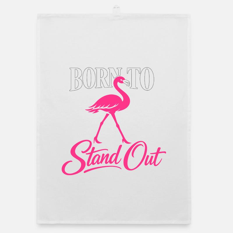 Flamingo Statement Organic dish towel