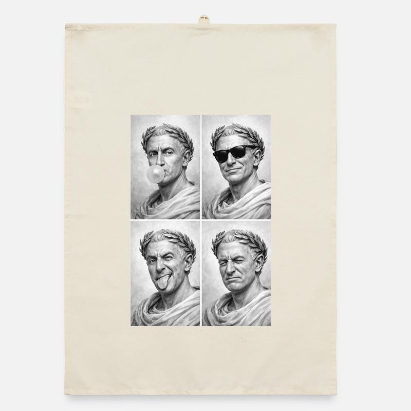 Caesar Collage Organic dish towel