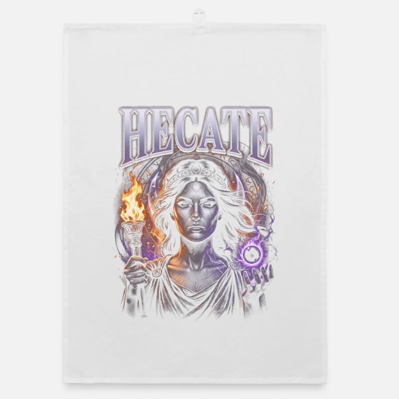 Hecate Fire Magic Gothic Organic dish towel