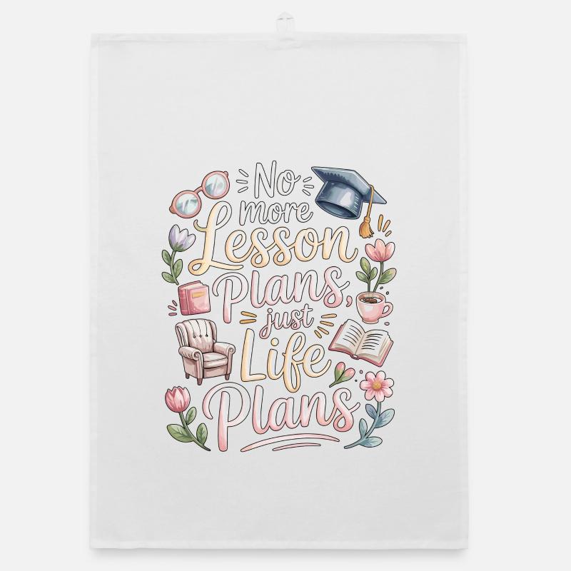 Enseignant à la retraite Plans de cours Pas plus de cours Éducation Torchon bio