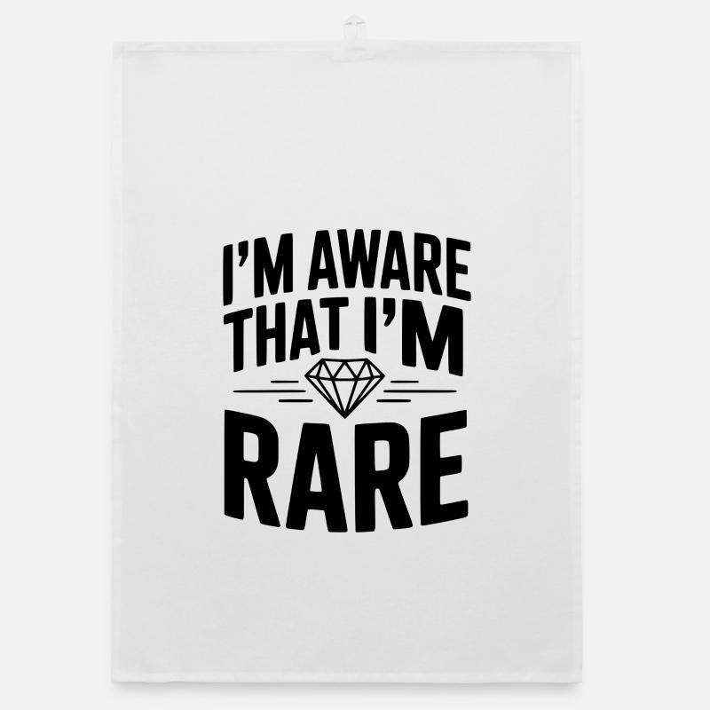 I'm Aware That I'm Rare Organic dish towel
