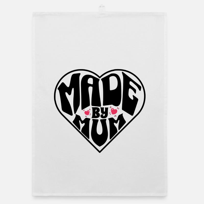 Made By Mum – Perfektes Muttertagsgeschenk Organic Geschirrtuch