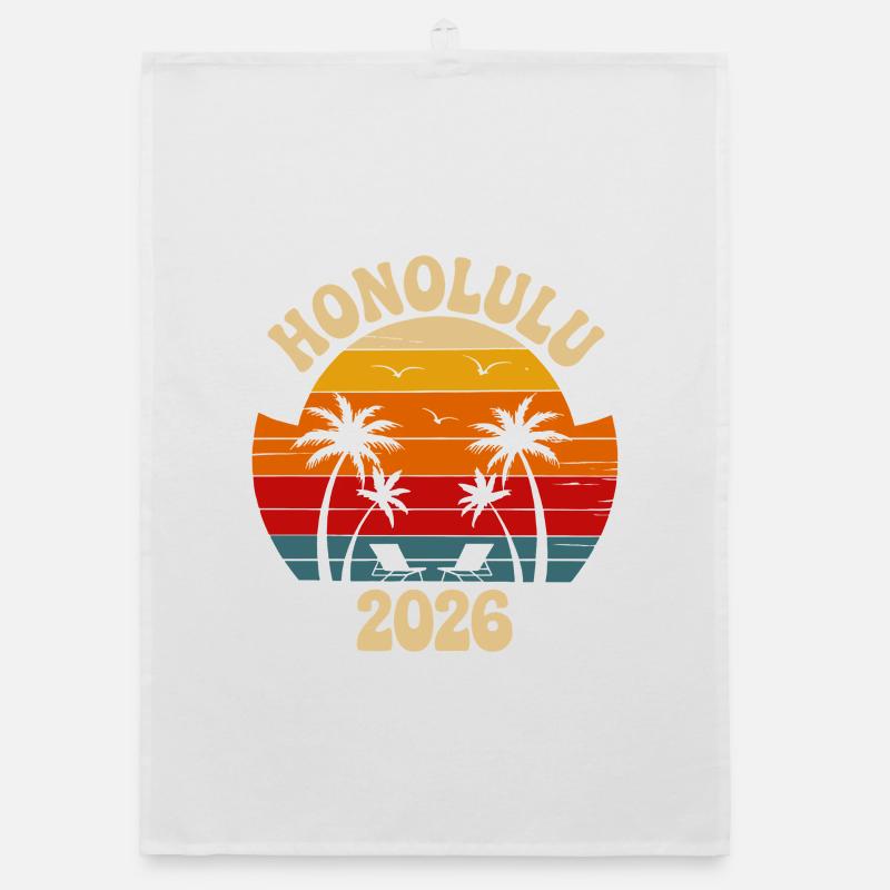 Honolulu Retro Sunset 2026 Torchon bio