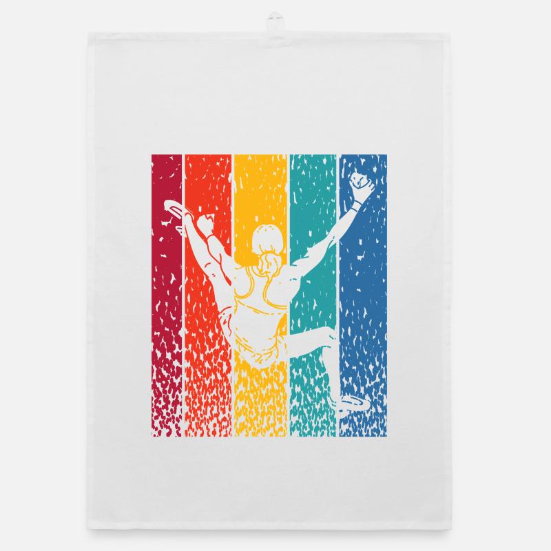 Boulderer Boulder Bouldering Organic dish towel