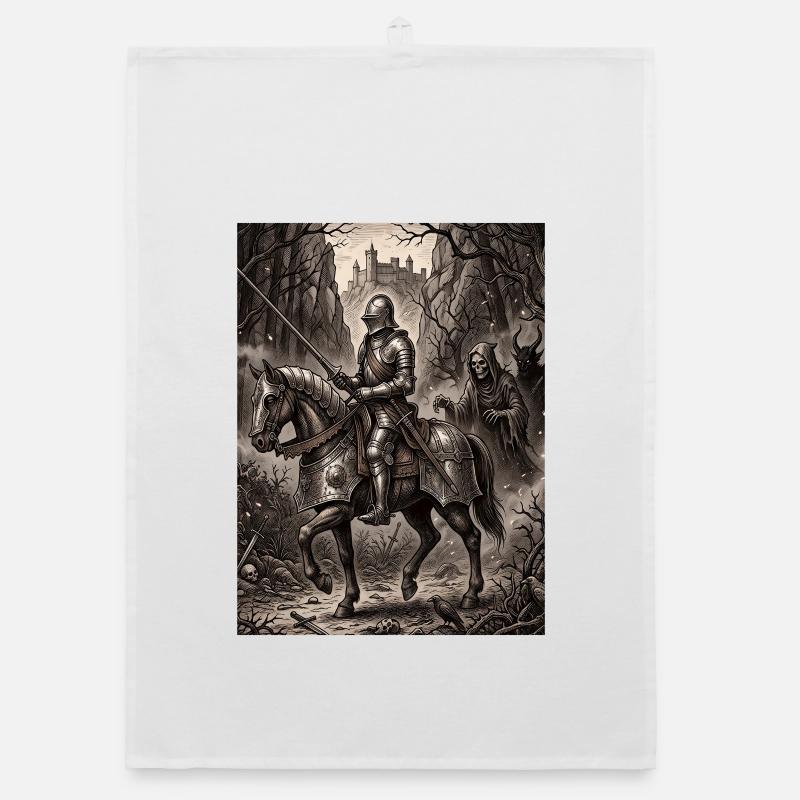 Le chevalier de la mort et le diable par Albrecht Dürer Torchon bio