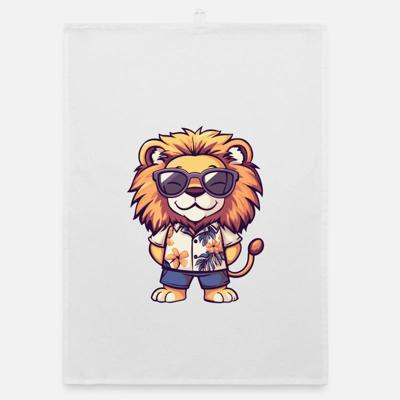 Vacances Lion Comic Torchon bio