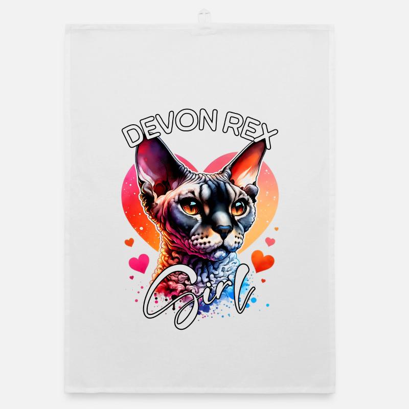 Devon Rex Mädchen Devon Rex Organic Geschirrtuch