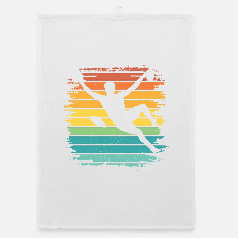 Boulderer Boulder Bouldering Organic dish towel