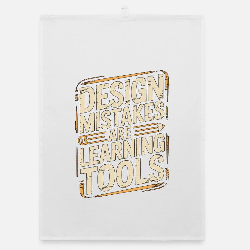 Designer Educator Design Mistakes Are Art Educator Organic Geschirrtuch