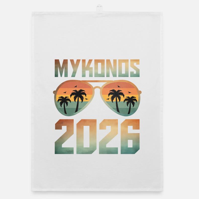 Mykonos 2026 Organic Geschirrtuch
