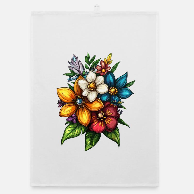 Bouquet d’explosion de couleurs Torchon bio