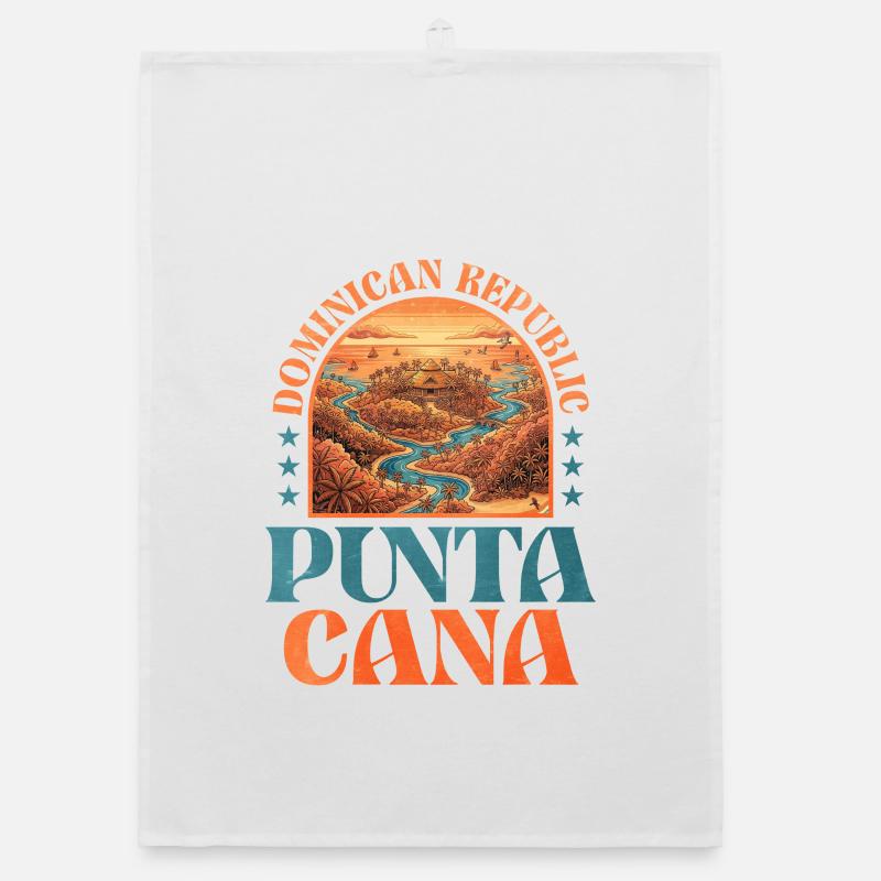 Conception des îles tropicales de Punta Cana Torchon bio