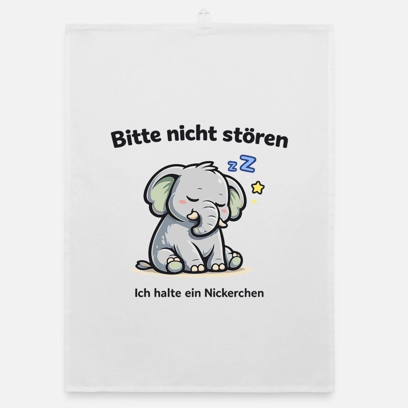 Bitte nicht stören, ich halte ein Nickerchen Organic Geschirrtuch