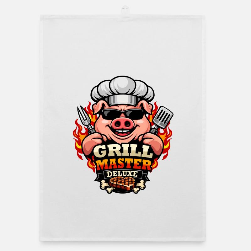 Grill Master Deluxe Barbecue Chef Torchon bio
