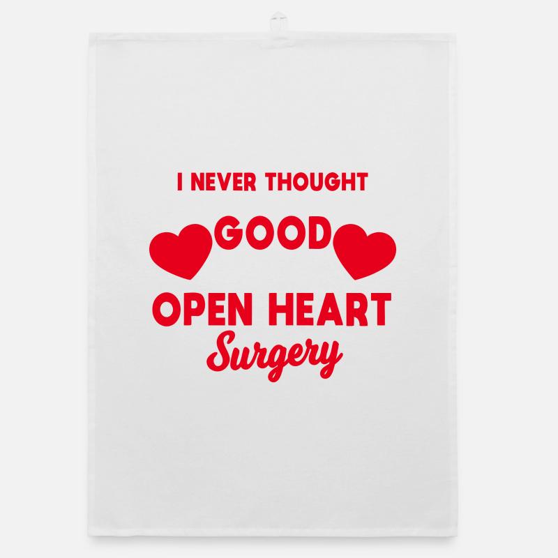 Open Heart Victory Tee Organic dish towel