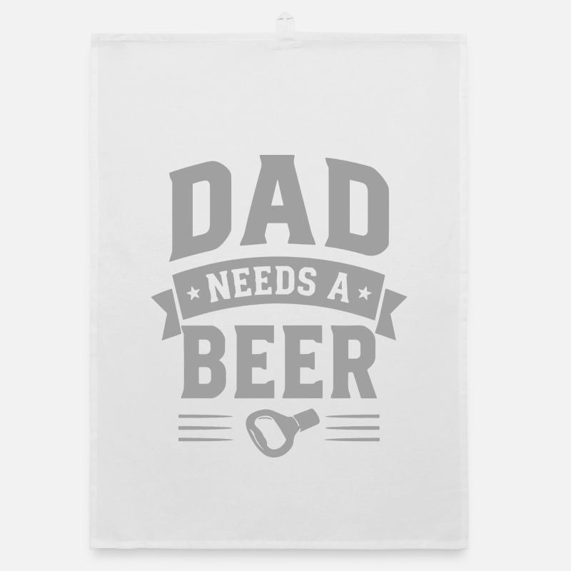 Dad needs a Beer Bottle Opener for Dads Organic dish towel