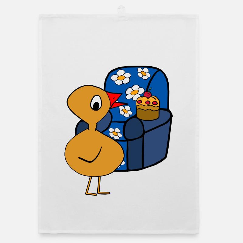 Poulet de fauteuil après le travail Torchon bio