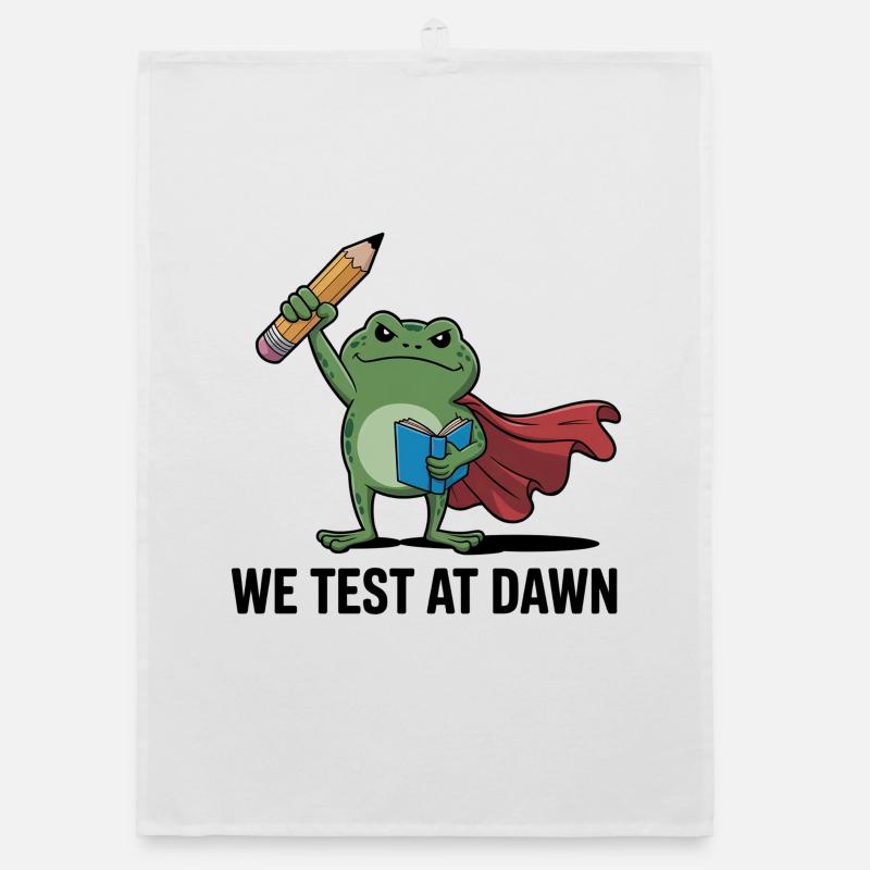 Dawn-Tested Frog Superhero Organic dish towel