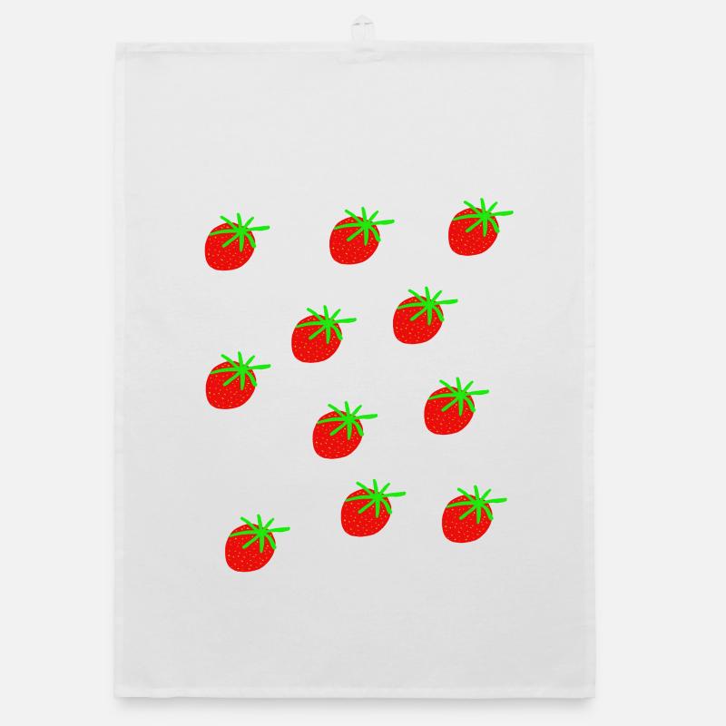 Erdbeeren Erdbeere Erdbeeren Garten  Organic Geschirrtuch