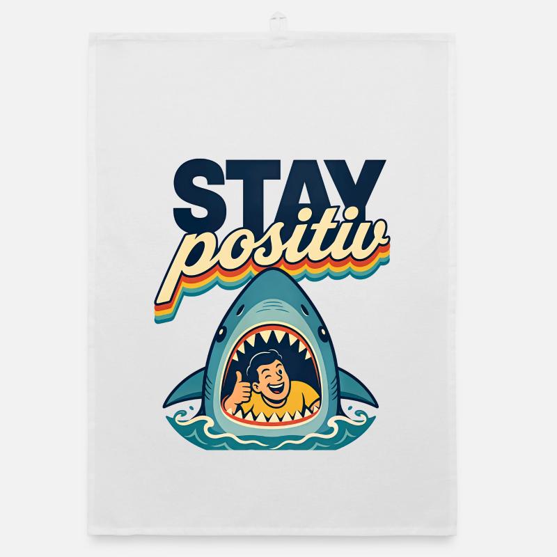 Reste positif Requin – Sea Optimism Torchon bio