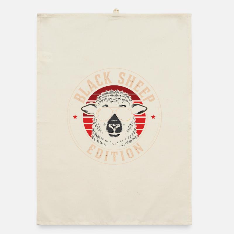 Black Sheep Edition Retro Logo Tee Organic dish towel