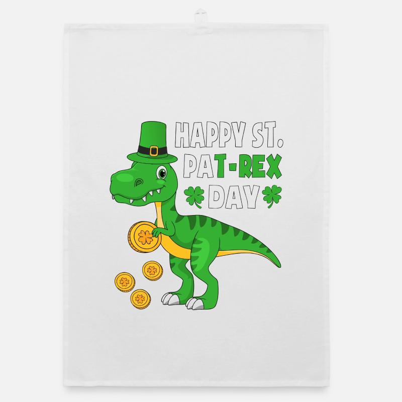 St Pat Rex Day Coin Keeper Organic dish towel