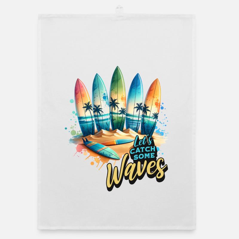 Prenons quelques vagues Torchon bio