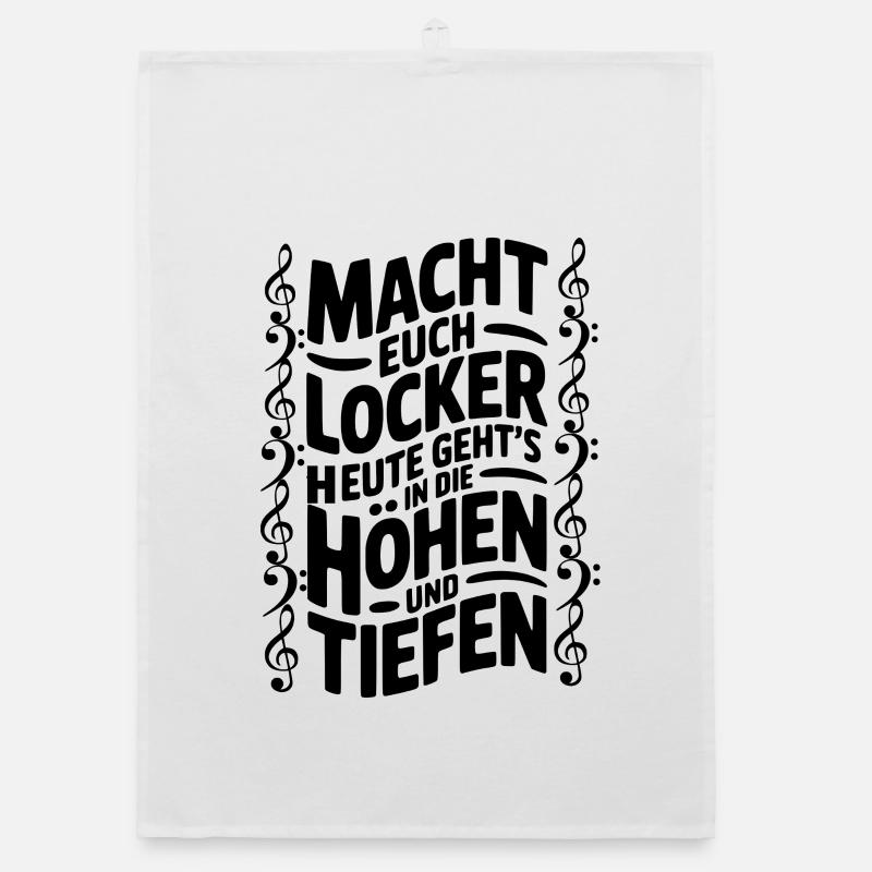 Chor - Macht Euch Locker - Chorleiter Chorleiterin Organic Geschirrtuch