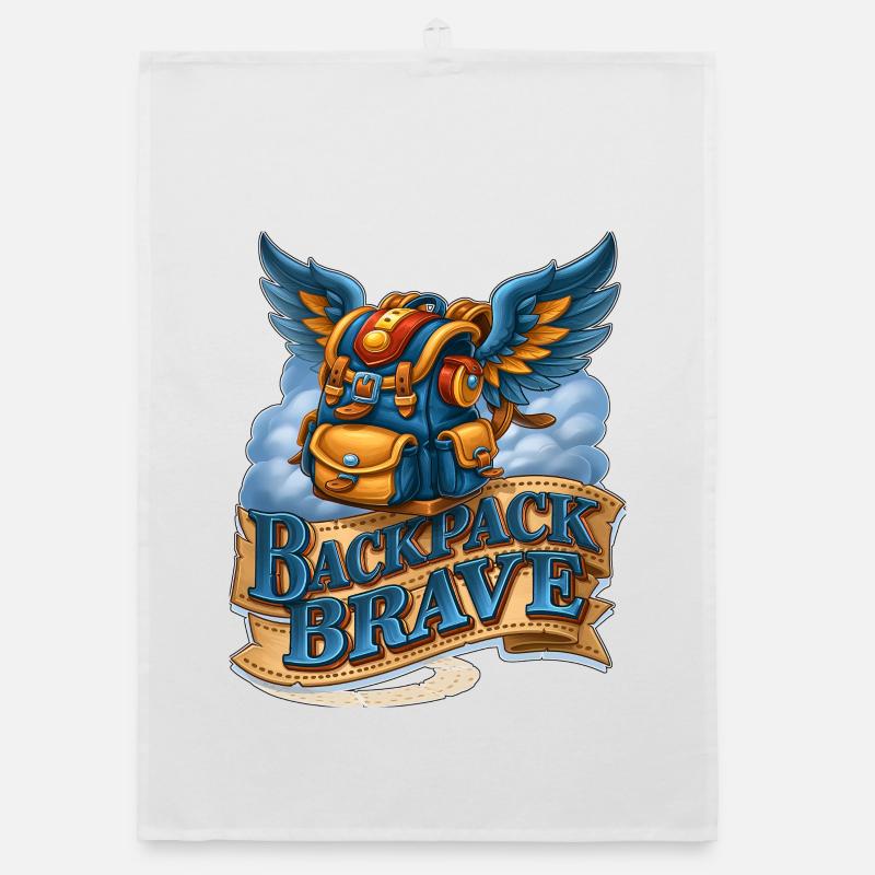 Backpack Brave Magical Flying Winged Bag Organic dish towel