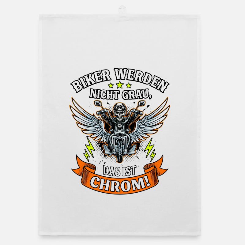 Biker werden nicht grau das ist Chrom Motorrad Organic Geschirrtuch