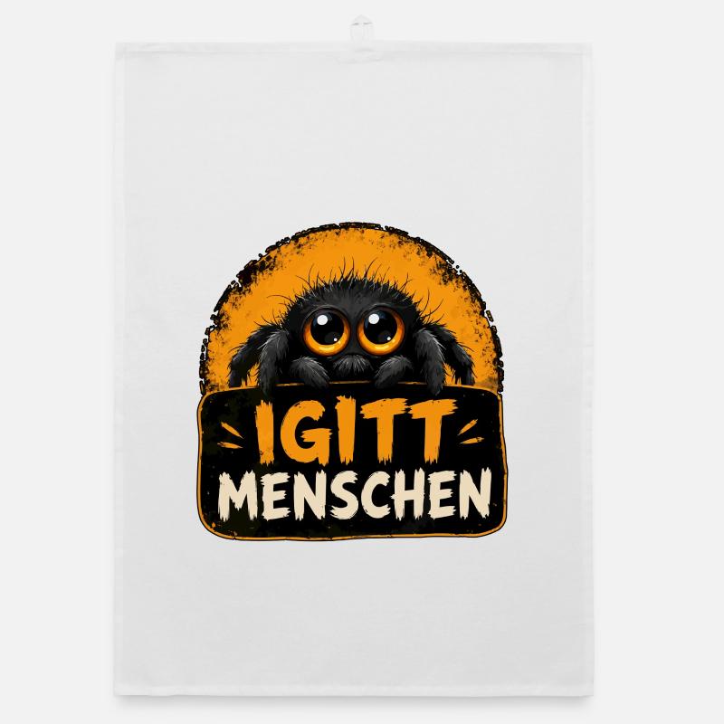 Witzige Igitt ! Menschen Spinne Organic Geschirrtuch